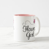 かわいい結婚式のフラワー・ガールのギフトのマグ ツートーンマグカップ (正面右)