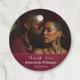 かわいい結婚式の引き出物ラベル フェイバータグ