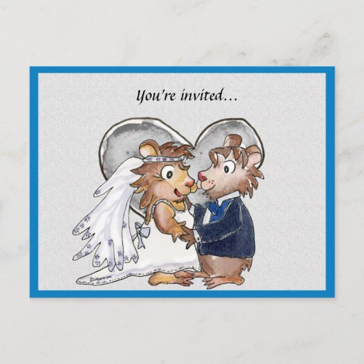 かわいい結婚式招待状日付カードを保存 案内ポストカード (正面)