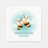 かわいい結婚披露宴になるお菓子 スタンダードカクテルナプキン (正面)