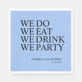 かわいい結婚披露宴のカクテルタイム スタンダードランチョンナプキン