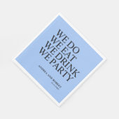 かわいい結婚披露宴のカクテルタイム スタンダードランチョンナプキン (角)