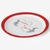 かわいい結婚披露宴 ペーパープレート (アングル)