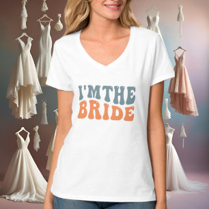 かわいい結婚花嫁のワードアート Tシャツ