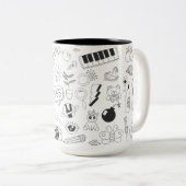 かわいい絵のマグカップ ツートーンマグカップ (正面右)