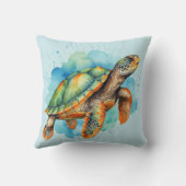 かわいい絵を描ウミガメ クッション (裏面)