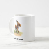 かわいい絵を描カモシカのデジタル コーヒーマグカップ (正面左)