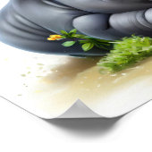 かわいい絵を描サイのデジタル ポスター (角)