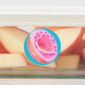 かわいい絵を描デジタルフレッシュ焼いたドーナツ ラベル (貼付)