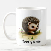 かわいい絵を描ハリネズミのデジタル コーヒーマグカップ