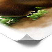 かわいい絵を描プレーリー犬のデジタル ポスター (角)