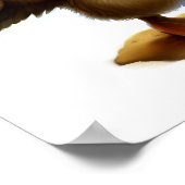 かわいい絵を描ペリカンのデジタル ポスター (角)