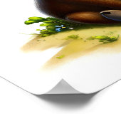 かわいい絵を描ムースのデジタル ポスター (角)