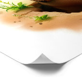 かわいい絵を描メルカートのデジタル ポスター (角)