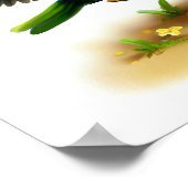 かわいい絵を描ロリケートのデジタ華美ル ポスター (角)