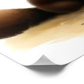 かわいい絵を描小さなデジタル ポスター (角)