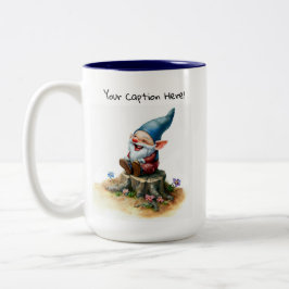 かわいい絵を描格言の水色 ツートーンマグカップ