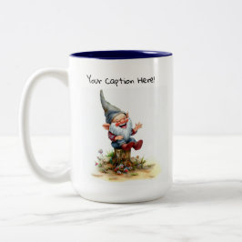 かわいい絵を描格言の水色 ツートーンマグカップ