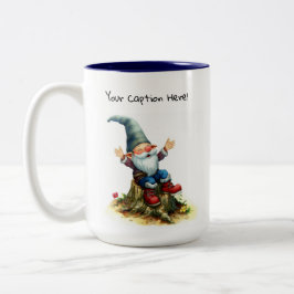 かわいい絵を描格言の水色 ツートーンマグカップ