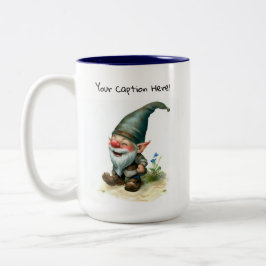 かわいい絵を描格言の水色 ツートーンマグカップ