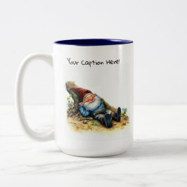 かわいい絵を描格言の水色 ツートーンマグカップ