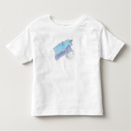 かわいい絵を描白板ブルーPony トドラーTシャツ