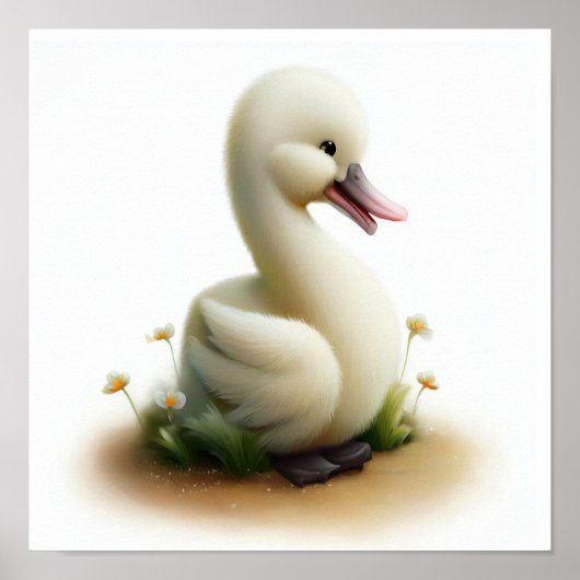 かわいい絵を描白鳥のデジタル|過去記事 ポスター (正面)