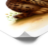 かわいい絵を描若いオセロのデジタル ポスター (角)