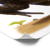 かわいい絵を描若者のデジタル ポスター (角)