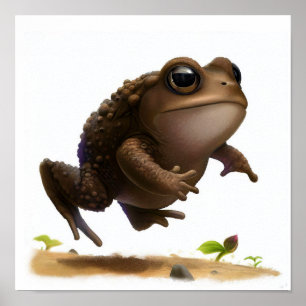 かわいい絵を描若者のデジタル ポスター