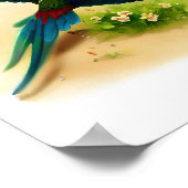 かわいい絵を描軍隊のデジタル ポスター (角)