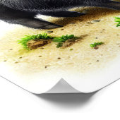 かわいい絵を描野生の豚の3D水彩画 ポスター (角)