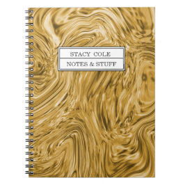 かわいい絵を描金ゴールド名パーソナライズされた ノートブック