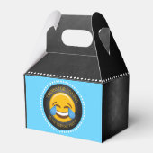 かわいい絵文字バースデーパーティー フェイバーボックス (正面サイド)