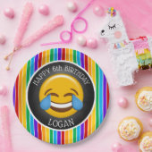 かわいい絵文字バースデーパーティー ペーパープレート (パーティー)