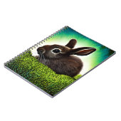 かわいい絵本のウサギちゃん ノートブック (左側)