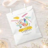 かわいい絵画のアートパーティー子供の誕生日のお祝いバッグ フェイバーバッグ (クリップ留めされた状態)