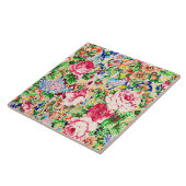 かわいい絵画カラフルバラ タイル (側面)