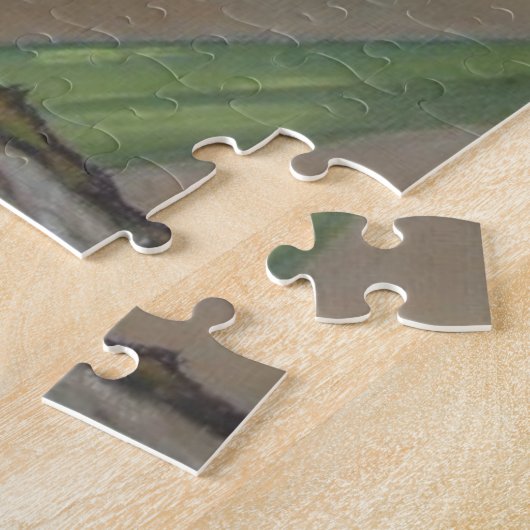 かわいい絵画クーガーの子ネコ大きな猫 ジグソーパズル (側面)