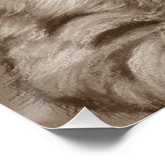 かわいい絵画クーガーの子ネコ大きな猫 ポスター (コーナー)