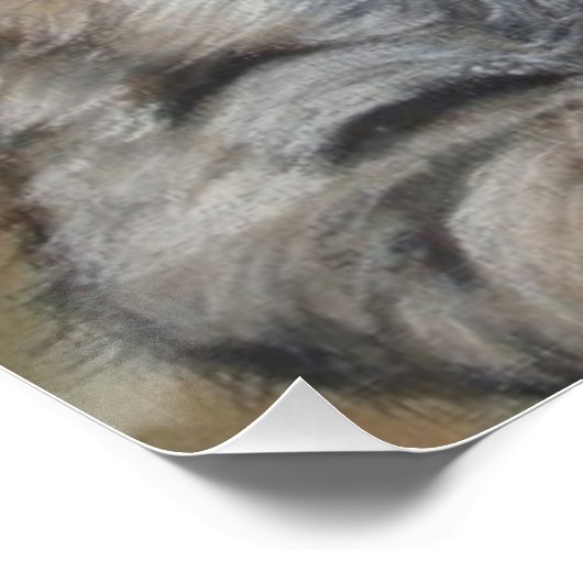 かわいい絵画クーガーの子ネコ大きな猫 ポスター (コーナー)