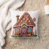 かわいい絵画デジタルのジンジャーブレッド クッション (ブランケット)