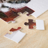 かわいい絵画子猫のタビー猫 ジグソーパズル (側面)