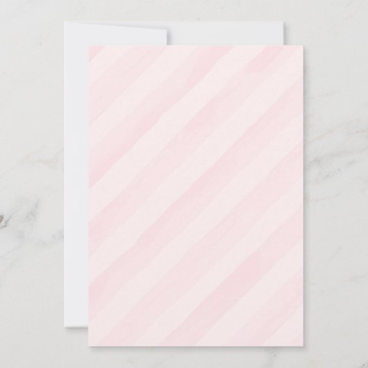 かわいい綿菓子誕生日招待状 招待状 (裏面)