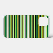 かわいい緑と白のストライプ Case-Mate iPhoneケース (裏面 (横))
