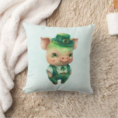 かわいい緑のおとぎファンシーさん クッション (ブランケット)