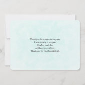 かわいい緑のおとぎファンシーさん サンキューカード (裏面)