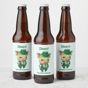 かわいい緑のおとぎファンシーさん ビールラベル