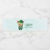 かわいい緑のおとぎファンシーさん ペットボトルラベル (シングルラベル)