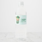 かわいい緑のおとぎファンシーさん ペットボトルラベル (正面)